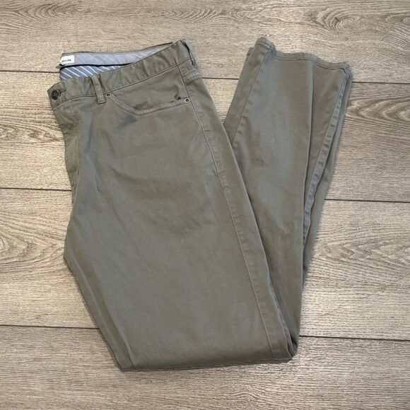 Peter Millar Ultimate Sateen 5 Pocket Pants Golf Grey Casual Mens Size 38 - Picture 1 of 8